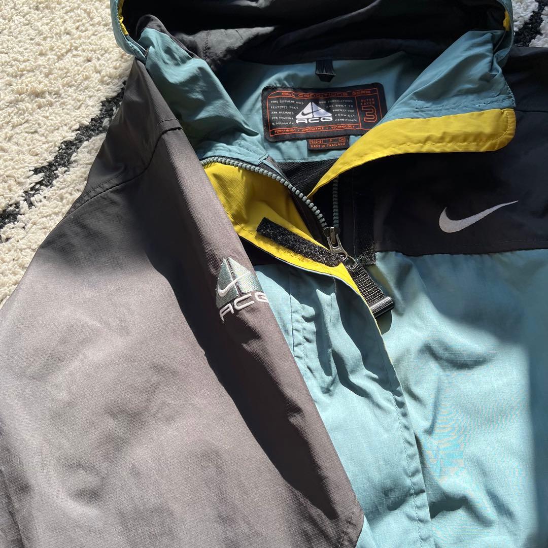 90s NIKE ACG パッカブルジャケット マウンテン バイカラー