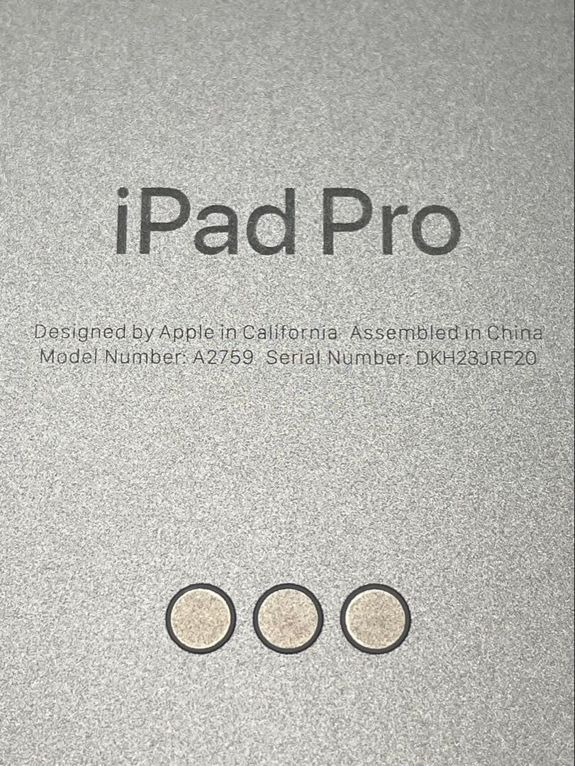 iPad Pro 11インチ 第4世代 128GB MNXE3J/A Wi-Fi