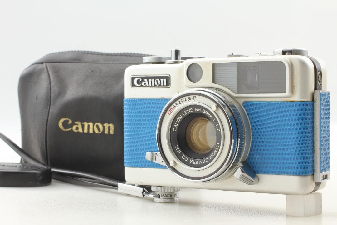 【整備済　美品】ブルー Canon Demi EE17　露出計OK #1321
