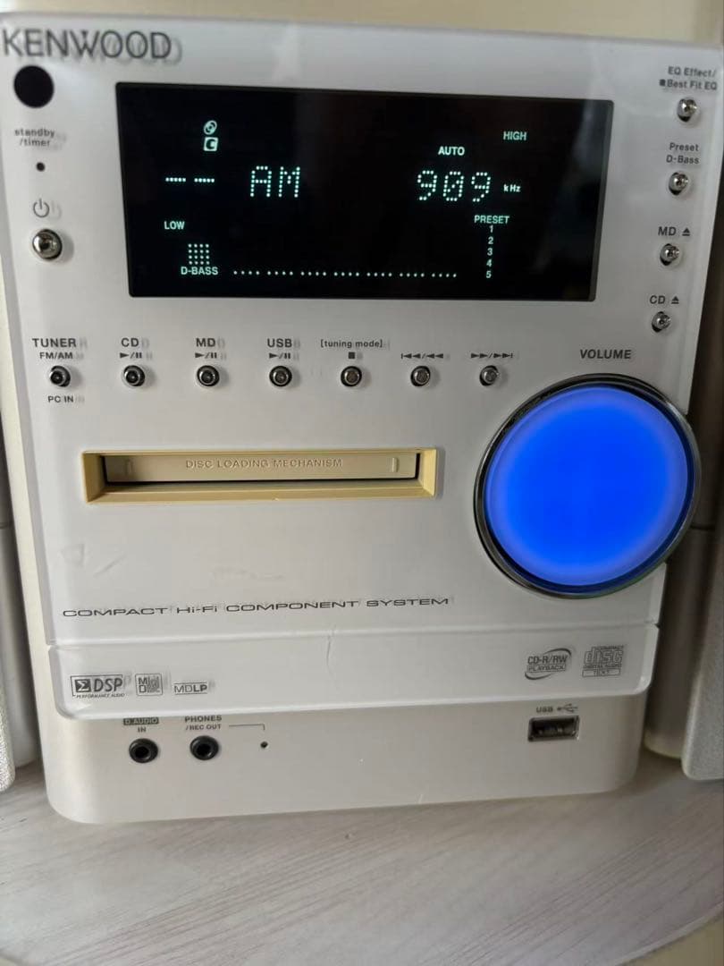 KENWOOD NDL-100MD CD/MD/USBミニコンポ ホワイト