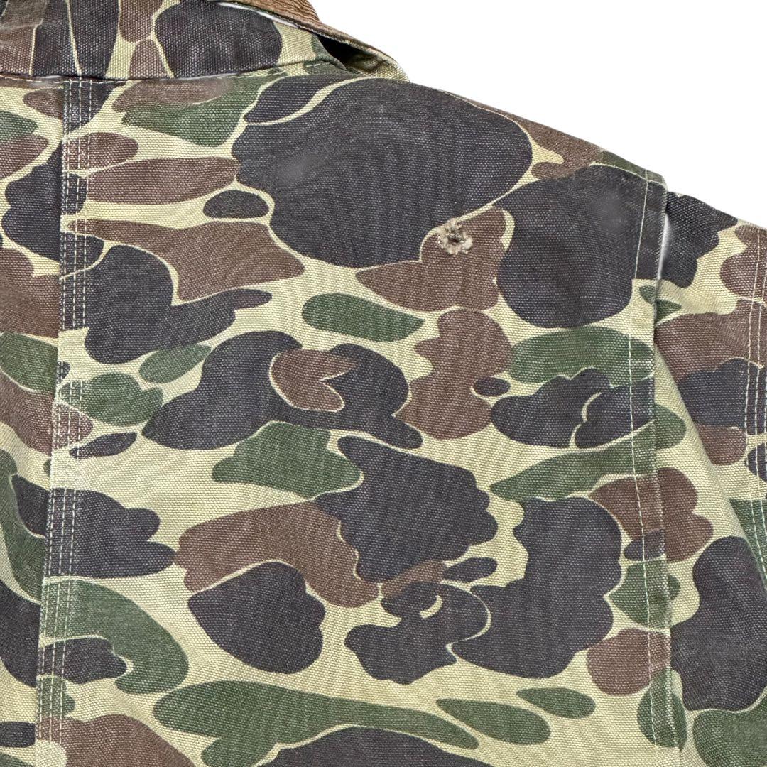 Carhartt 迷彩 オーバーオール 44R US製　IDEALジップ 80s