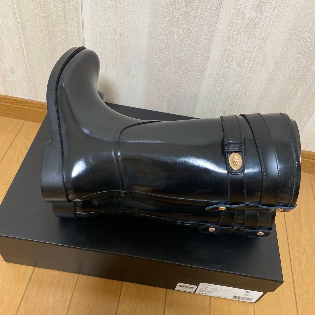 コーチ　レインシューズ　ブラック　サイズ6 23センチ　新品