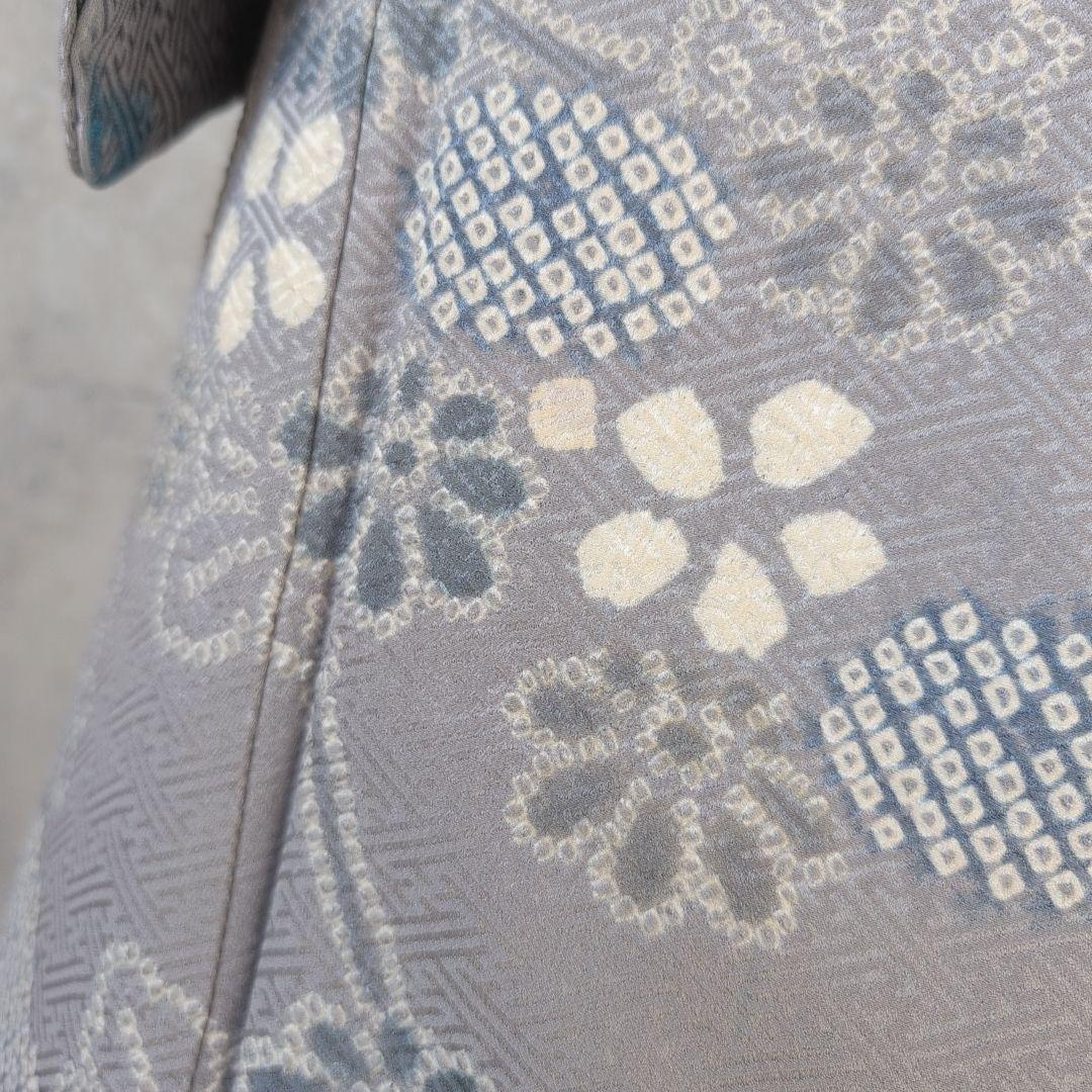 訪問着　フルセット　着物　正絹　絞り　トールサイズ　薄紫　花　C1