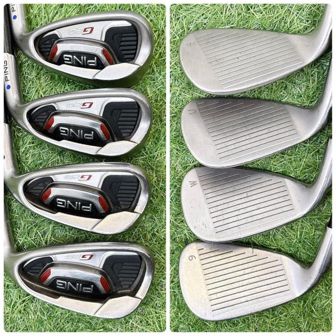 ピン G20 メンズゴルフ キャディバッグ付き 12本 S 右利き 初心者