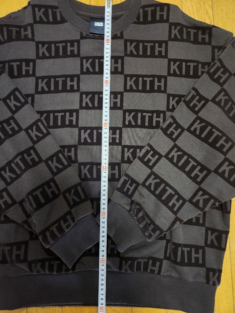 未使用　KITH フロックドモノグラムネルソンクルーネックトレーナー