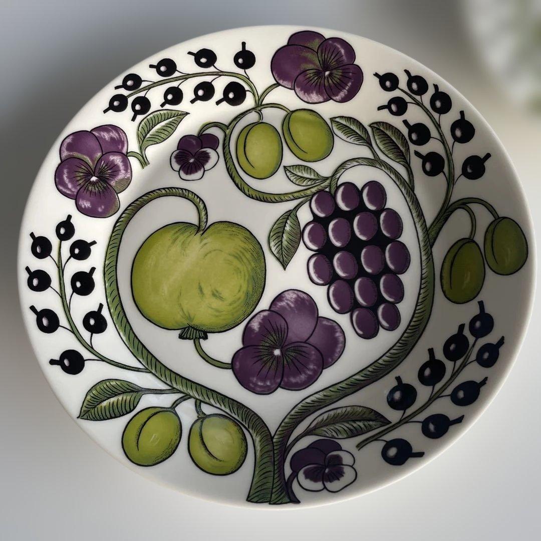 旧ロゴ アラビアARABIA パープル パラティッシ プレート 26cm 2枚