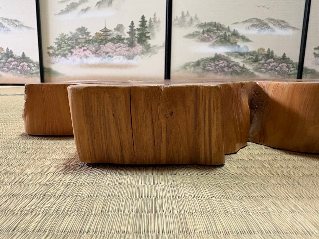 欅 けやき 無垢 一枚板 飾り台 敷板 花台 香炉台 天然木