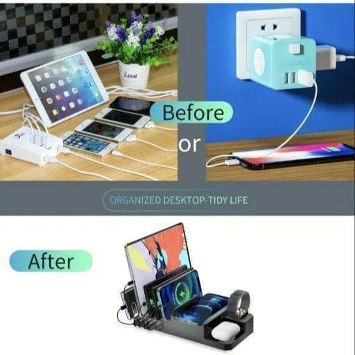 スマート8-in-1マルチ機能充電ドックステーションモバイルフォン タブレット