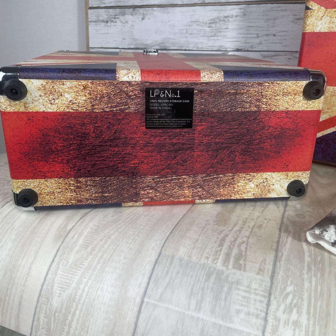 LP&NO1 レコード収納キャリーケース　バッグ　ユニオンジャック