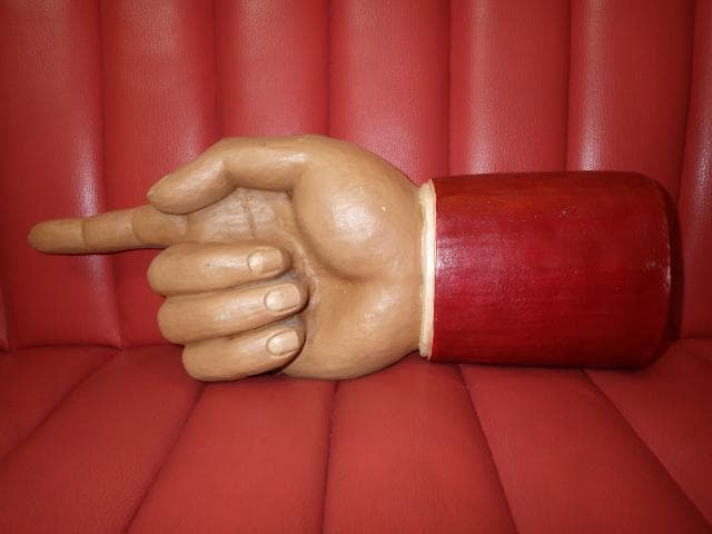 ポインティングハンド★壁掛け★ビンテージ★フィンガーポインティング★店舗什器