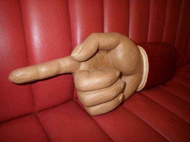 ポインティングハンド★壁掛け★ビンテージ★フィンガーポインティング★店舗什器