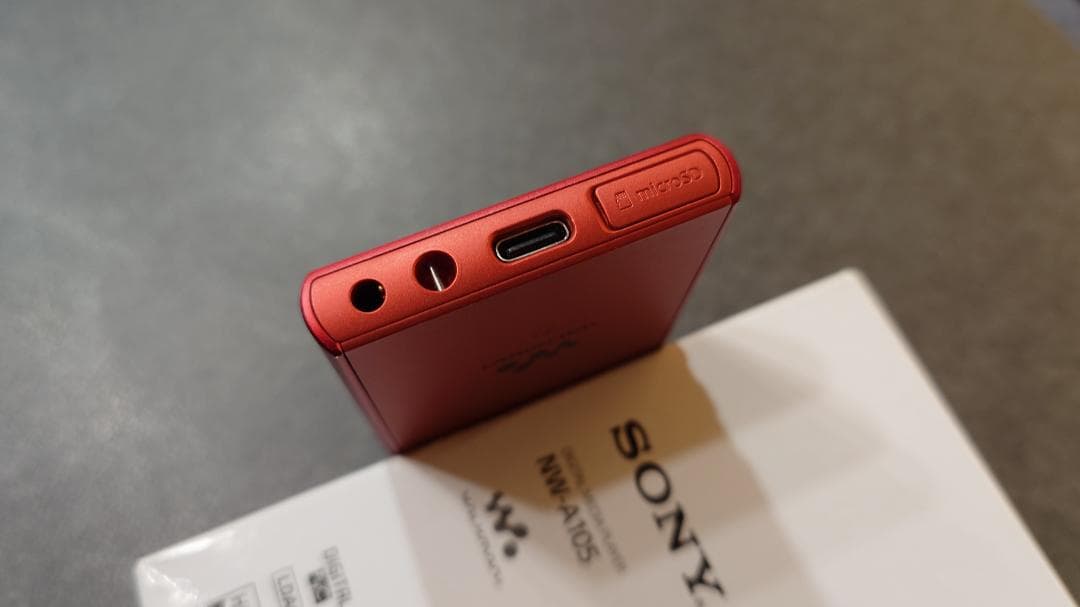 ＜中古美品・動作良好＞SONY NW-A105 レッド 16GB 本体