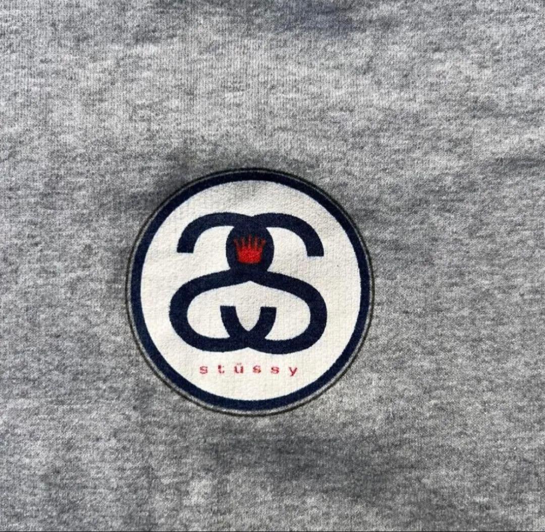 old stussy 90s 紺タグ　ビンテージスウェット　グレー　好シルエット