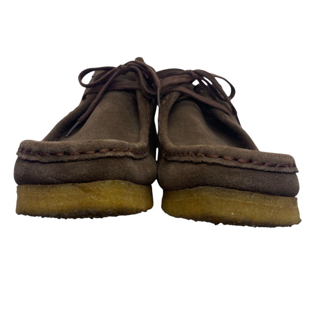 【極美品】 CLARKS クラークス　25cm ワラビー モカシン スエード 茶