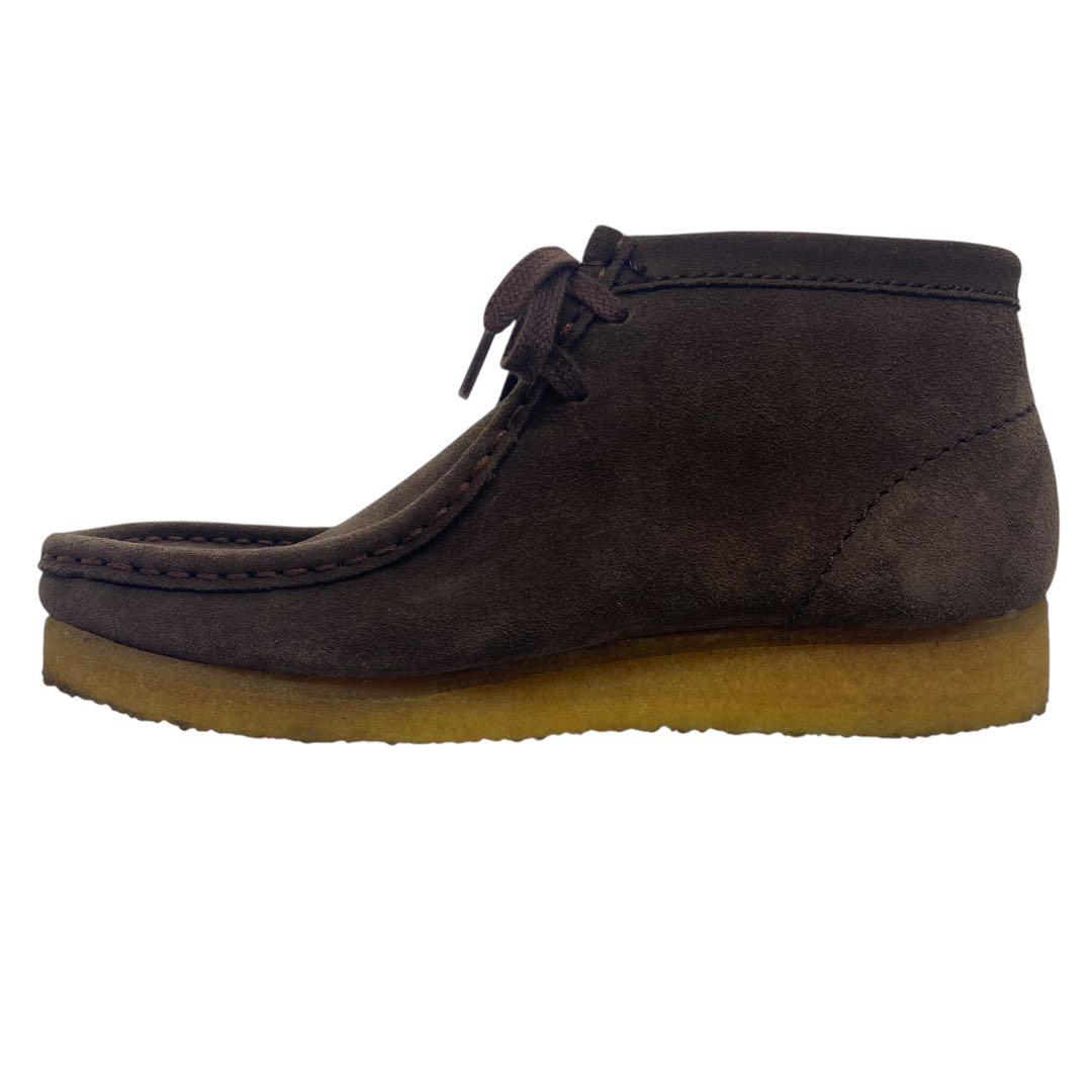 【極美品】 CLARKS クラークス　25cm ワラビー モカシン スエード 茶