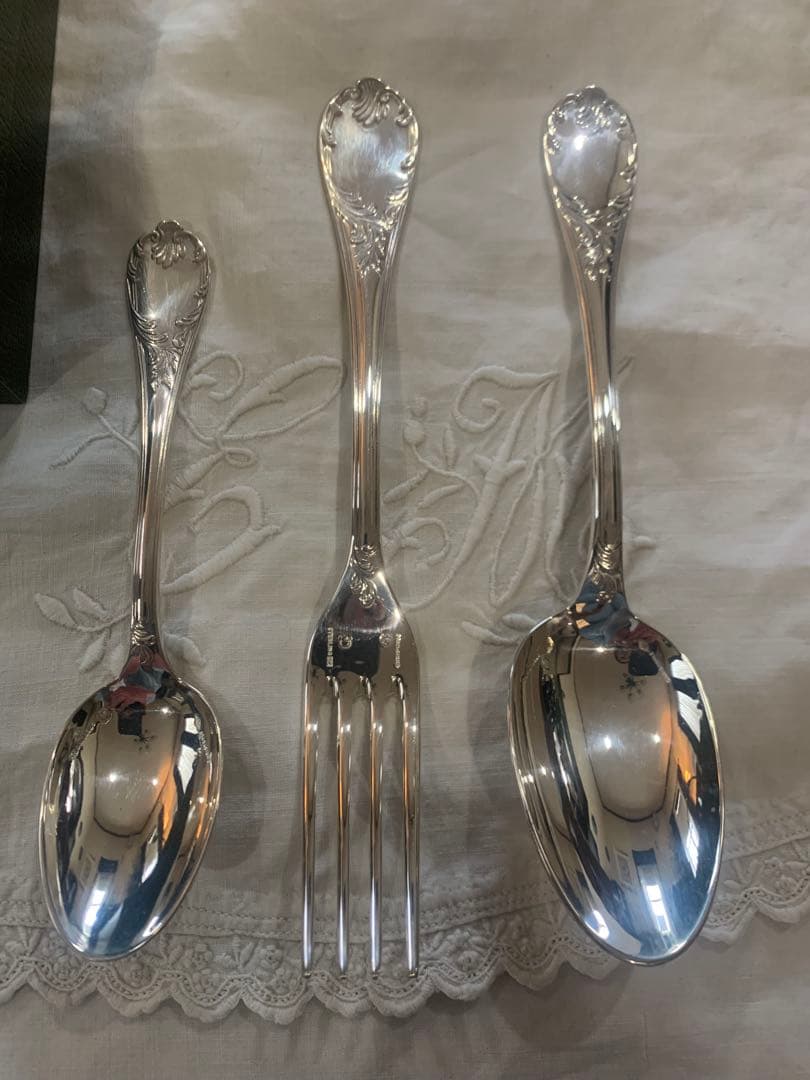 新品クリストフル マルリー　スターリングシルバー925 ３本セット　箱付き