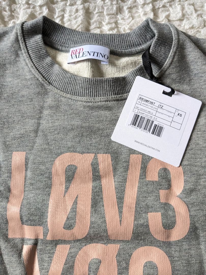 REDVALENTINOレッドヴァレンティ●グレー スウェット トレーナー XS