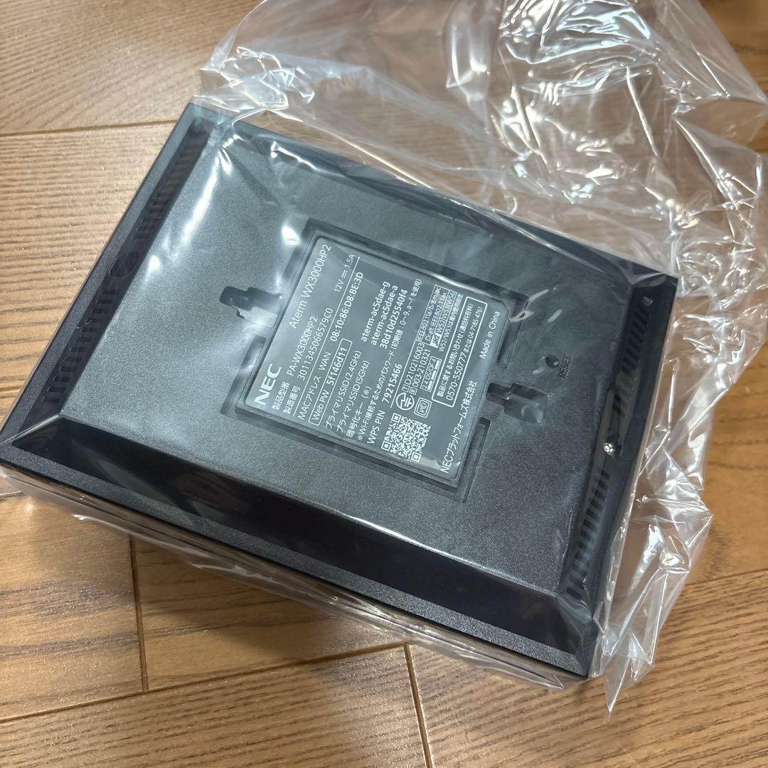 NEC Wi-Fi 6 無線LANルーター PA-WX3000HP2
