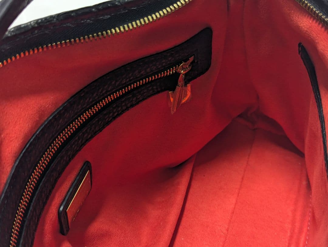 LEATHER JEWELS Crystal　2way バッグ黒　B690