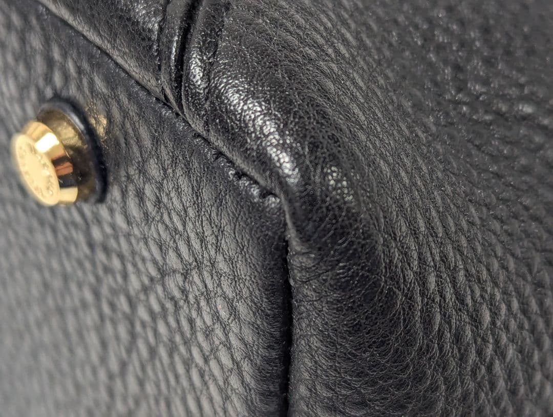 LEATHER JEWELS Crystal　2way バッグ黒　B690