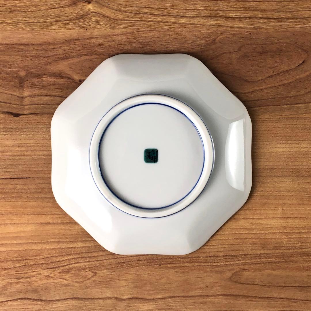 九谷焼　新品　5号皿揃　吉田屋風桃に鳥　小皿　5枚