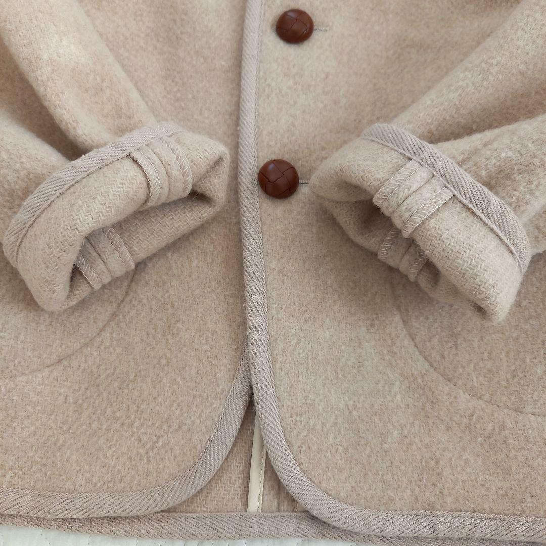 美品✨DANTON ダントン フード付きウールモッサコート ベージュ 36