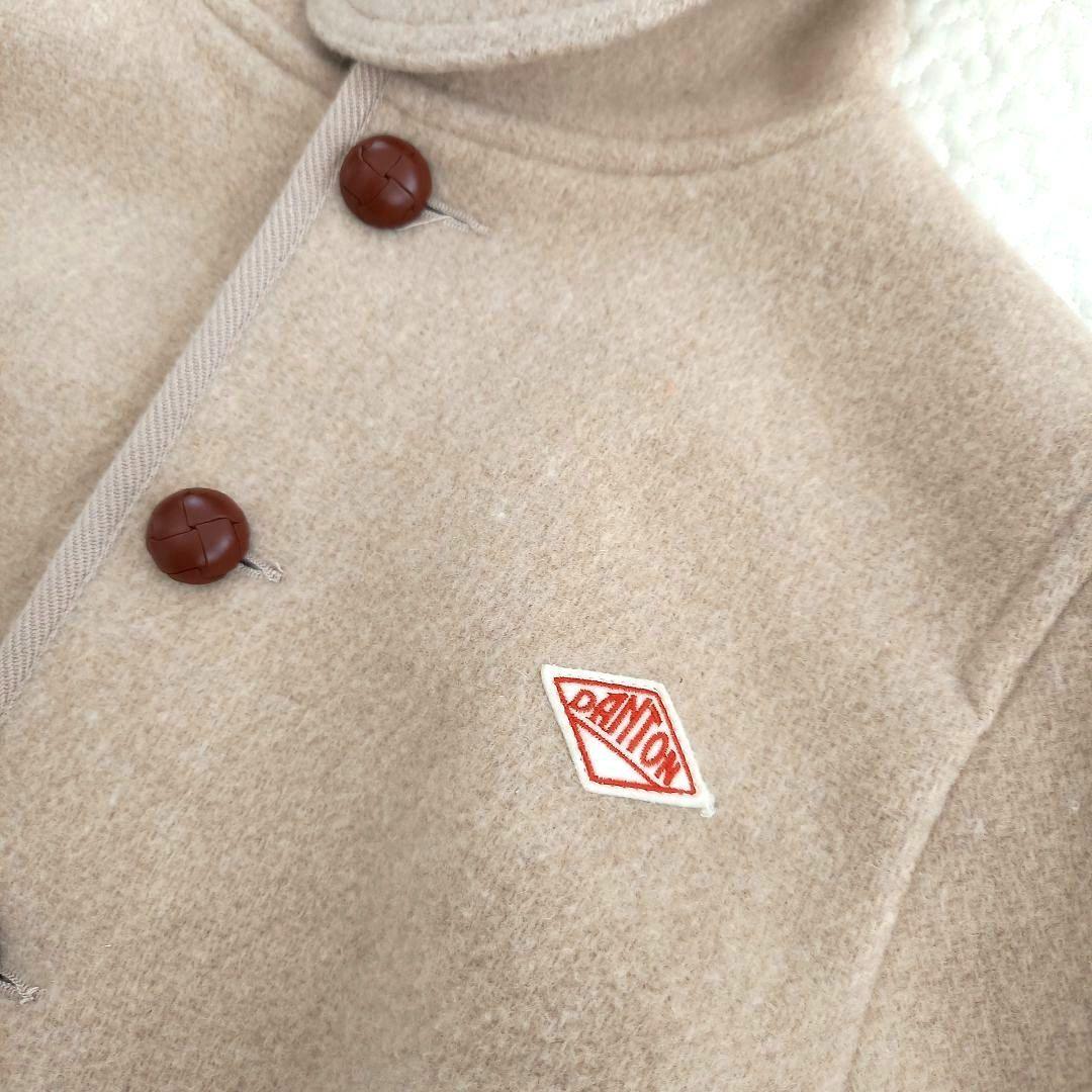 美品✨DANTON ダントン フード付きウールモッサコート ベージュ 36