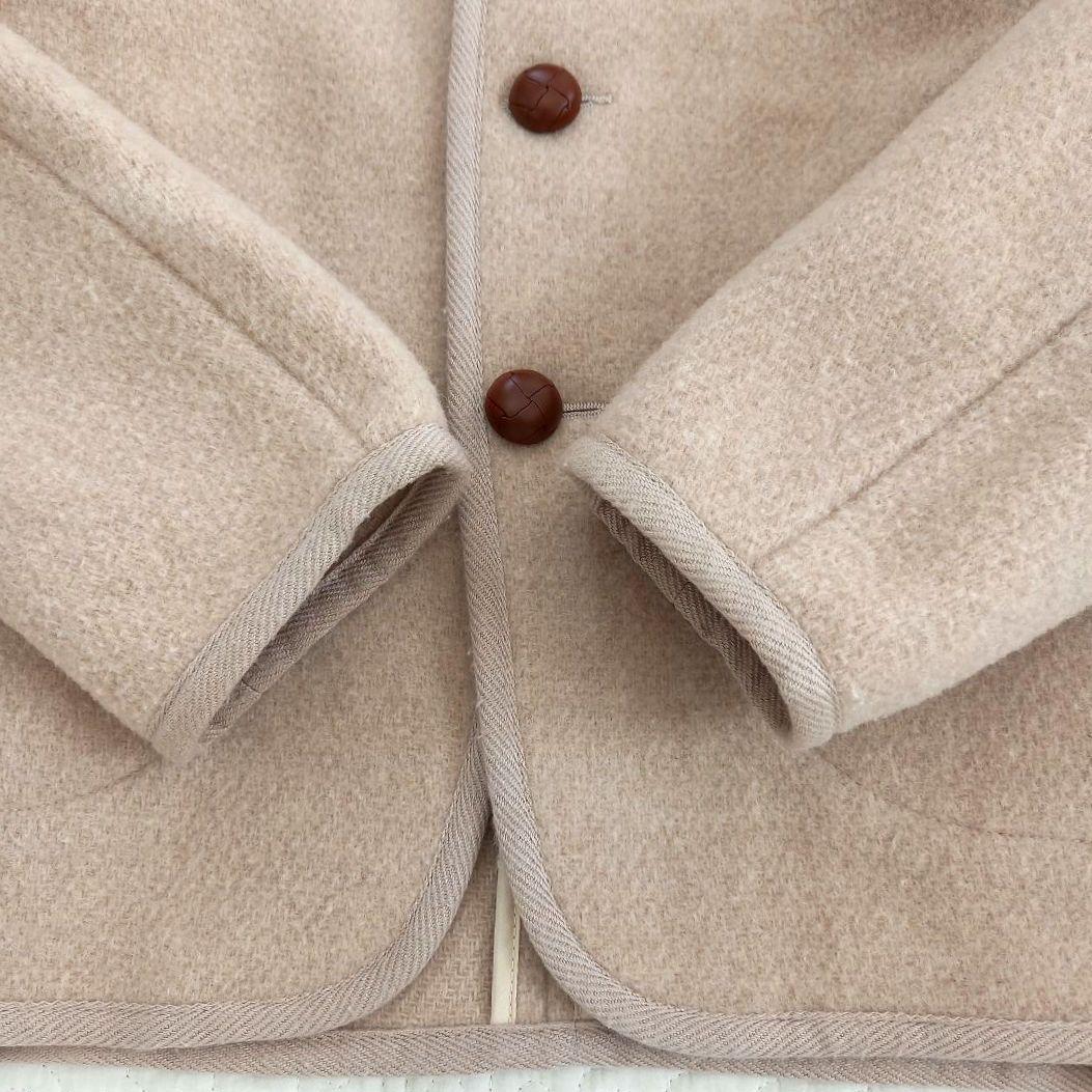 美品✨DANTON ダントン フード付きウールモッサコート ベージュ 36