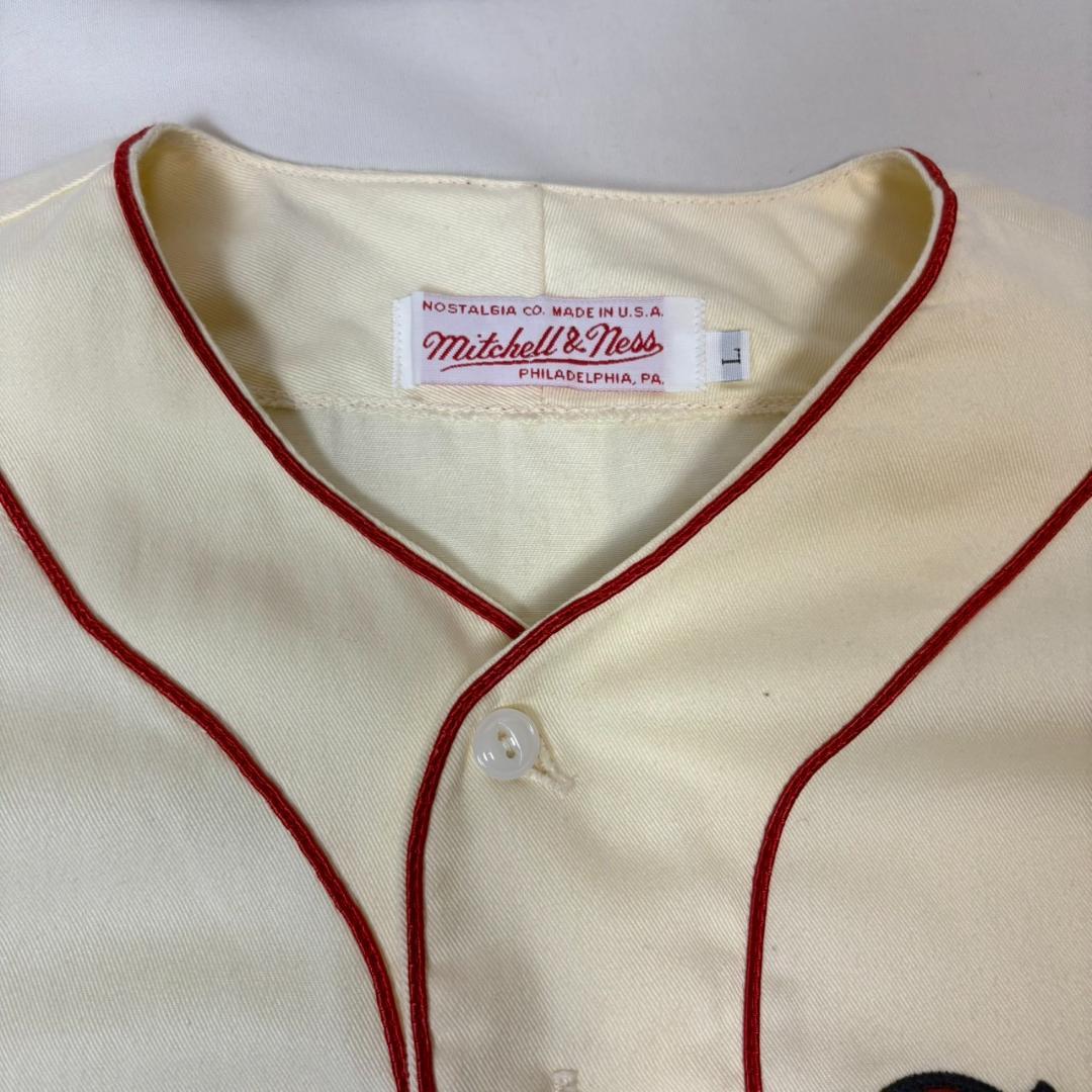 USA製 ミッチェルアンドネス ボストン レッドソックス ベースボールシャツ L