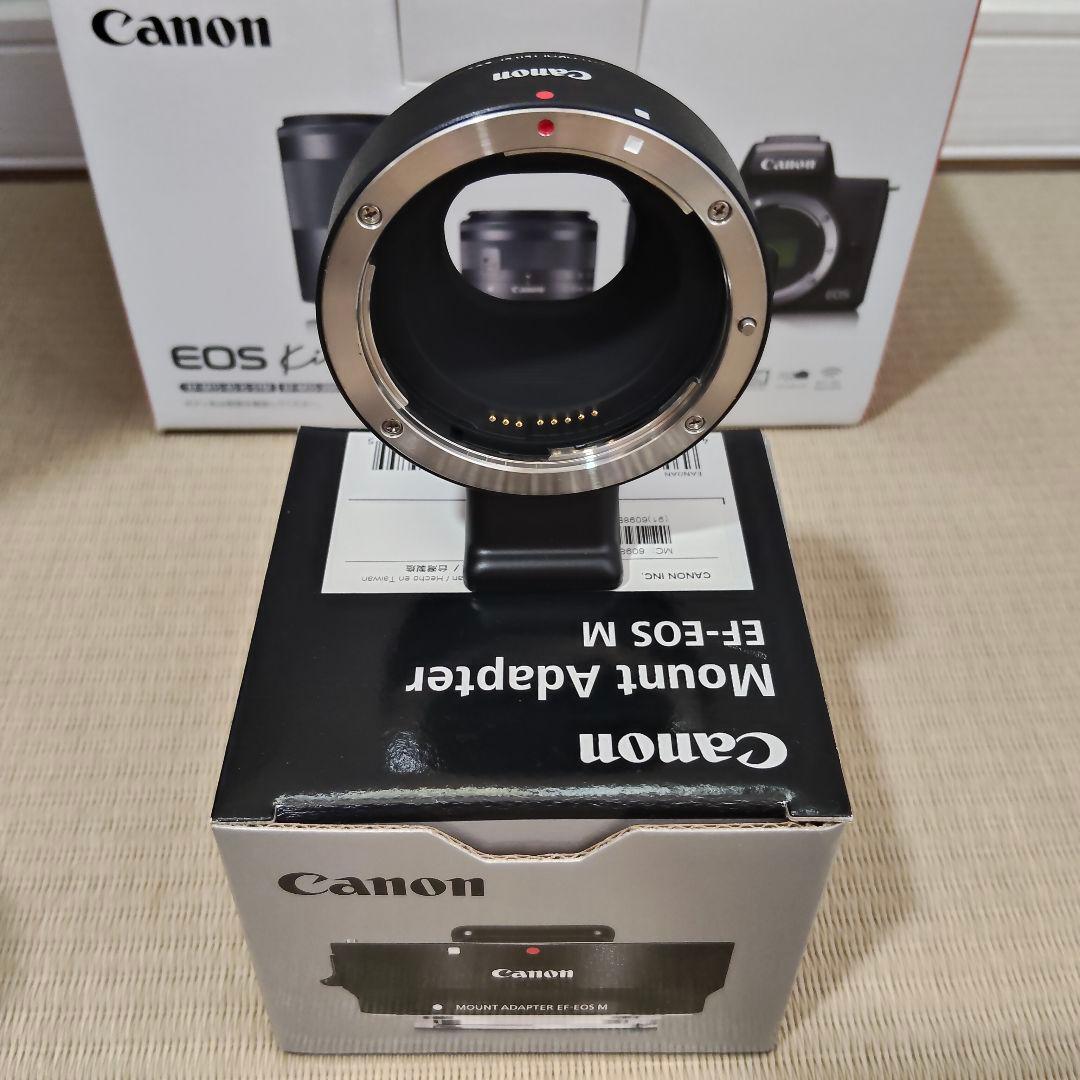 【値下げ中】Canon EOS kiss M ホワイト ダブルズームキット