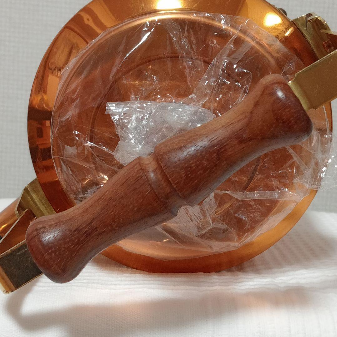 morico カナディアン ケトル 日本製 銅製やかん 木製ハンドル付き