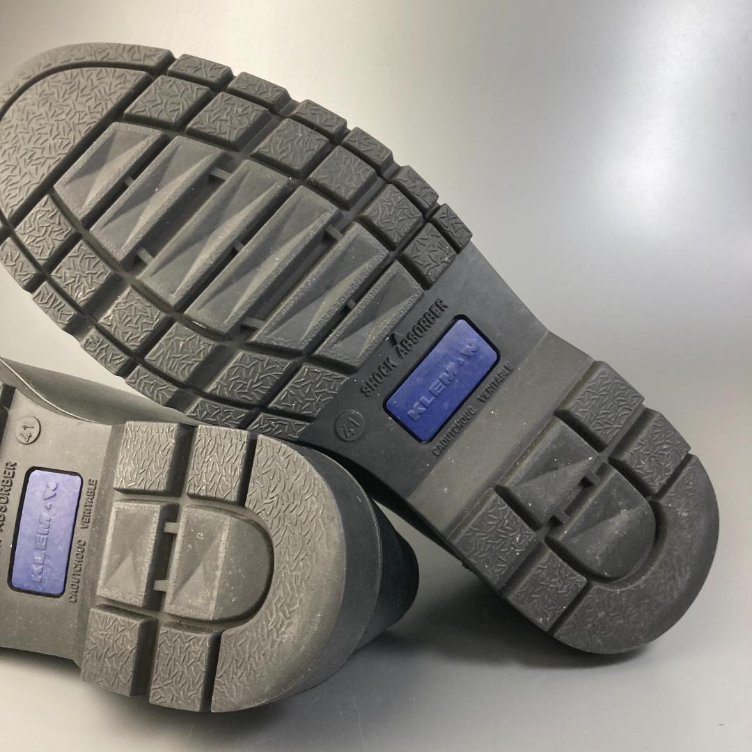 【極美品】フランス製　KLEMAN　チロリアン　ブラック　モカシンレザーシューズ