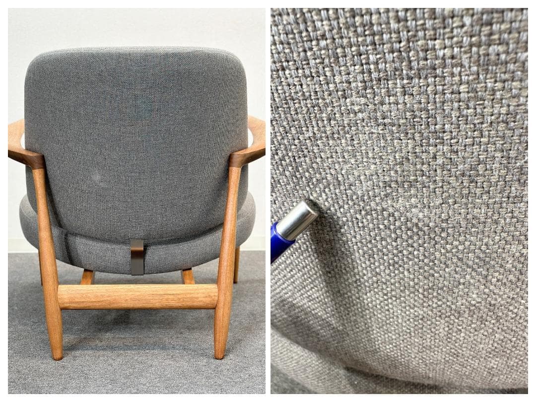 キタニ■IL-02 イージーチェア　1Pソファ グレー系 北欧デザイン