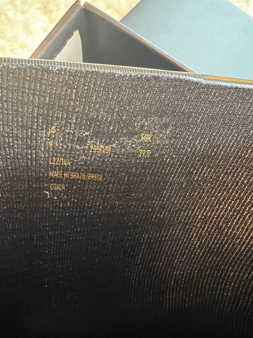 COACH ブラック レインブーツ　26cm