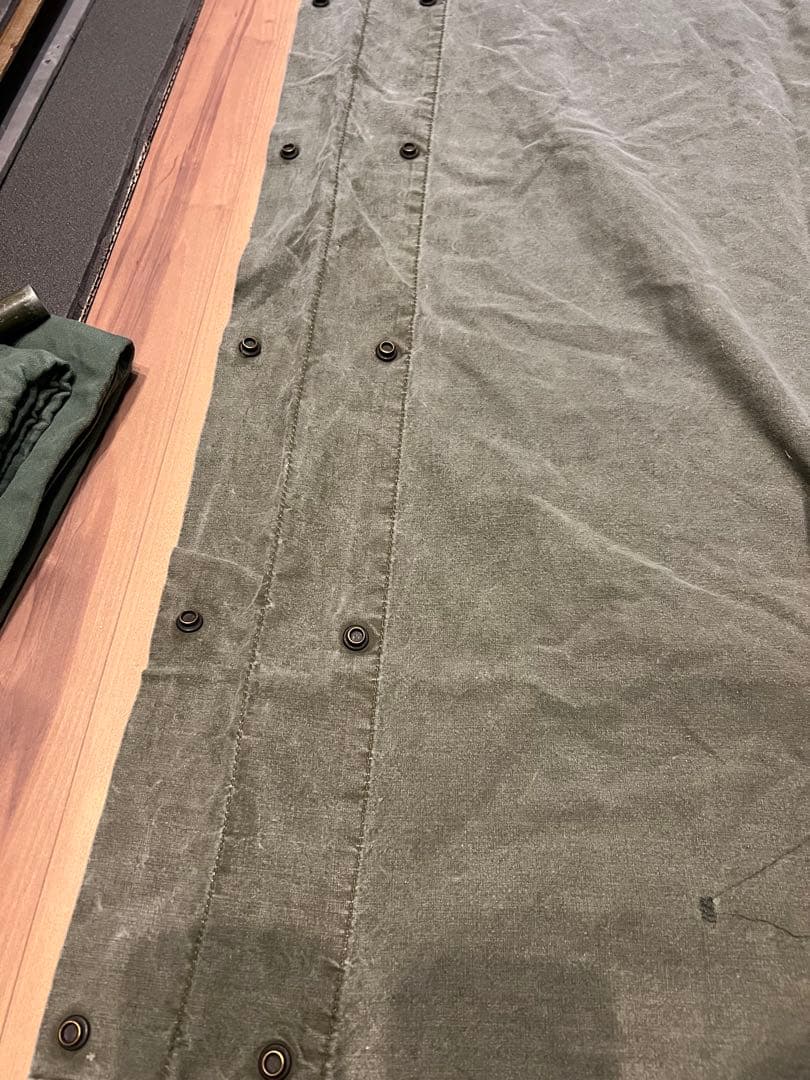 は*る様 USパップテント　ポール蚊帳グランドシート、ランドリーバッグ付き　軍幕