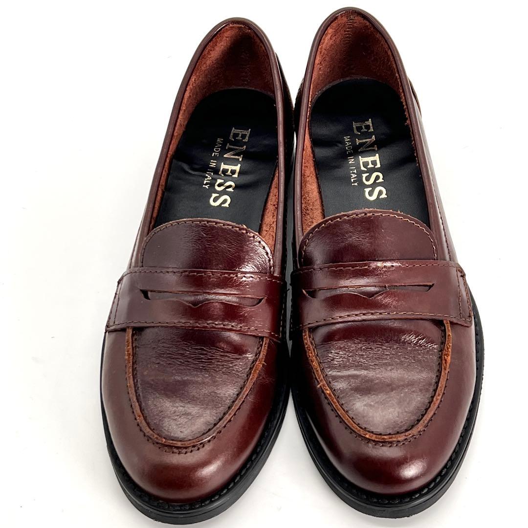 【美品】ENESS エネス ローファー ブラウン 37