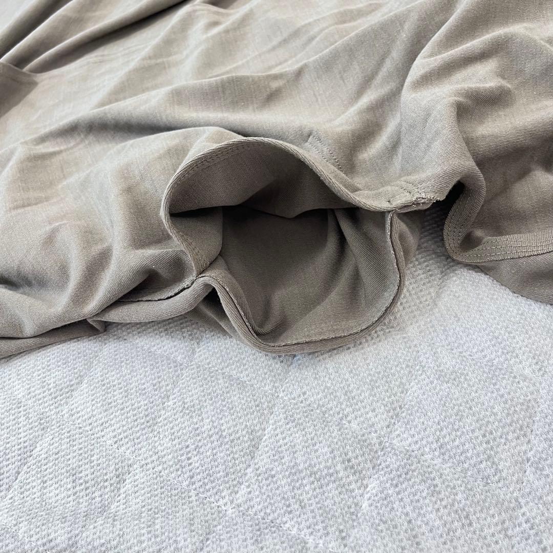 ヨーガンレール【M】ウール　シルク　ロングカーディガン　ドレープ　前あき　大人