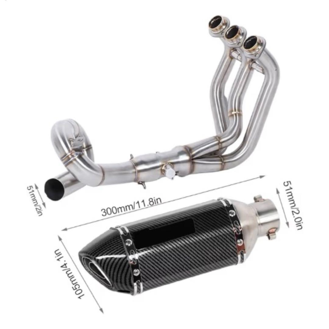 MT-09フルエキゾーストシステムマフラーカーボンスタイル