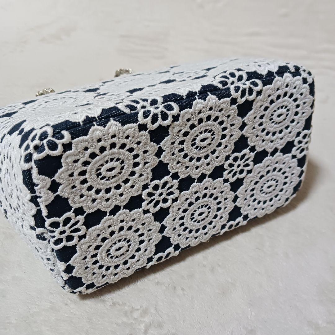 René ルネ　チェーンショルダーバッグ　ハンドバッグ　レース刺繍　新品