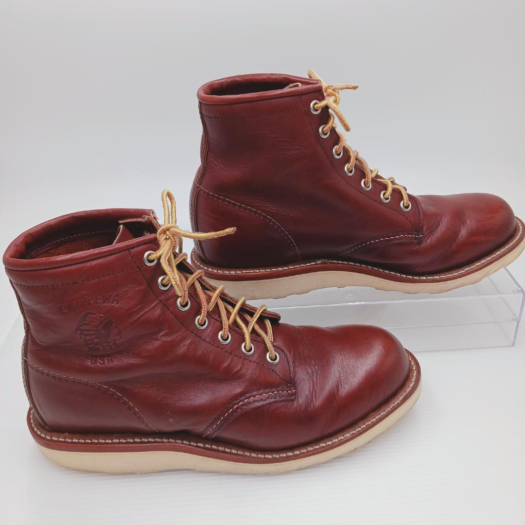 チペワ US7D 6INCH PLAIN TOE BOOTS Vibraｍ