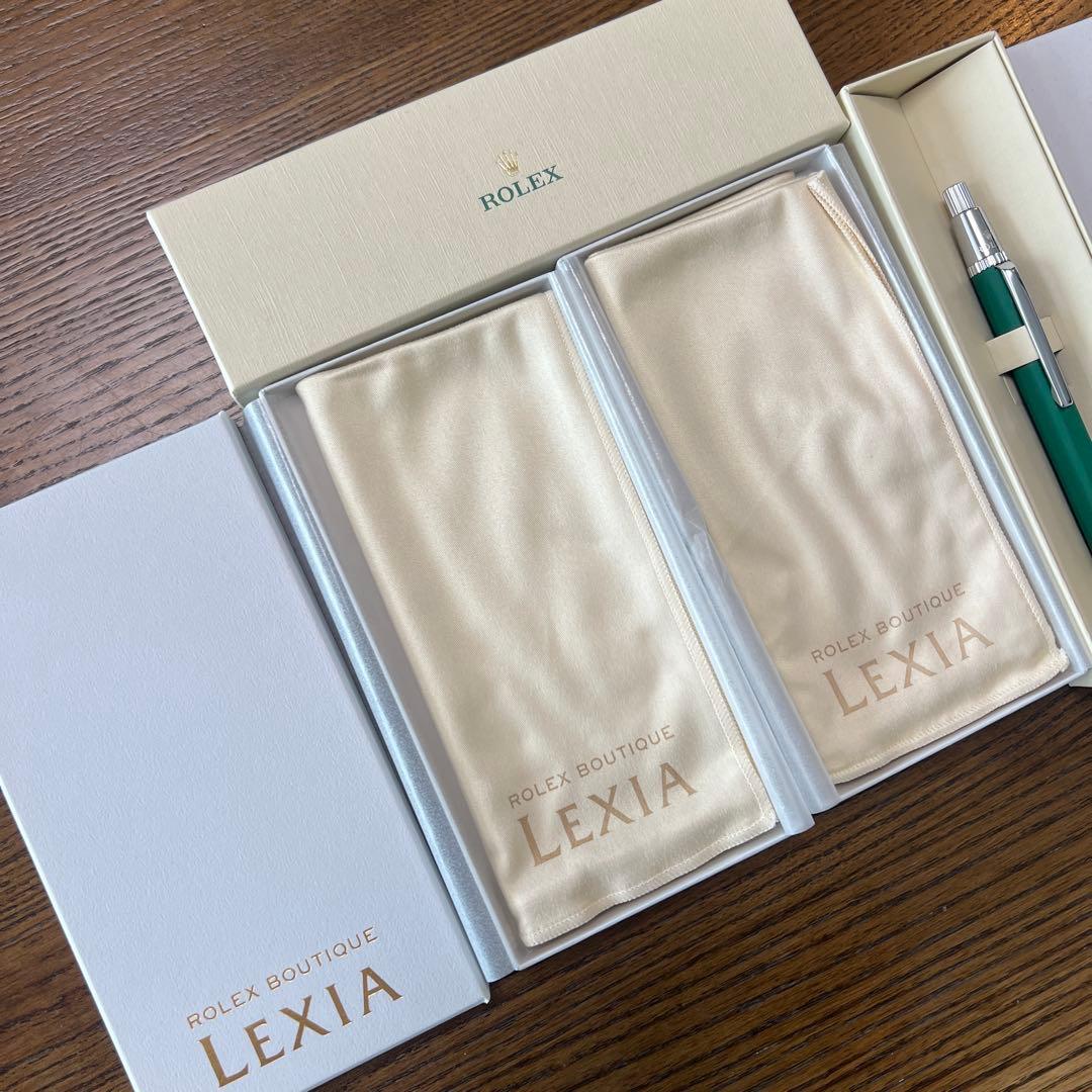 ROLEX グリーン ボールペン 本体　マイクロファイバークリーナークロス