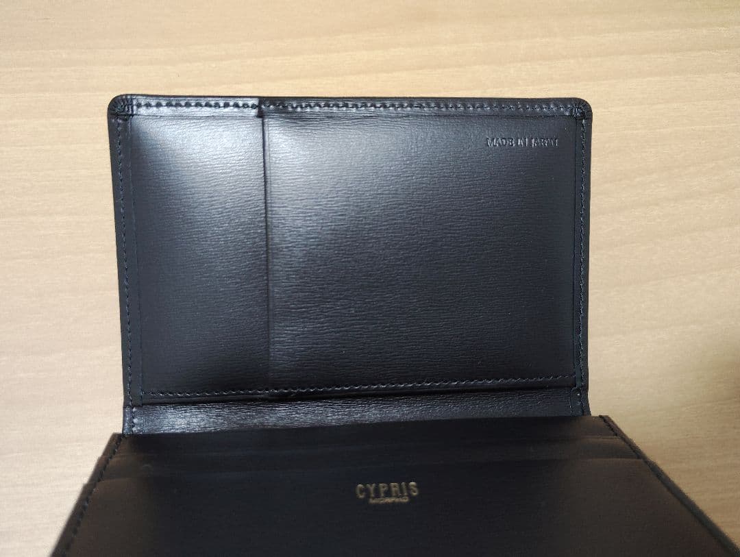 【新品未使用】CYPRIS 黒 レザー 名刺入れ(Box Calf)