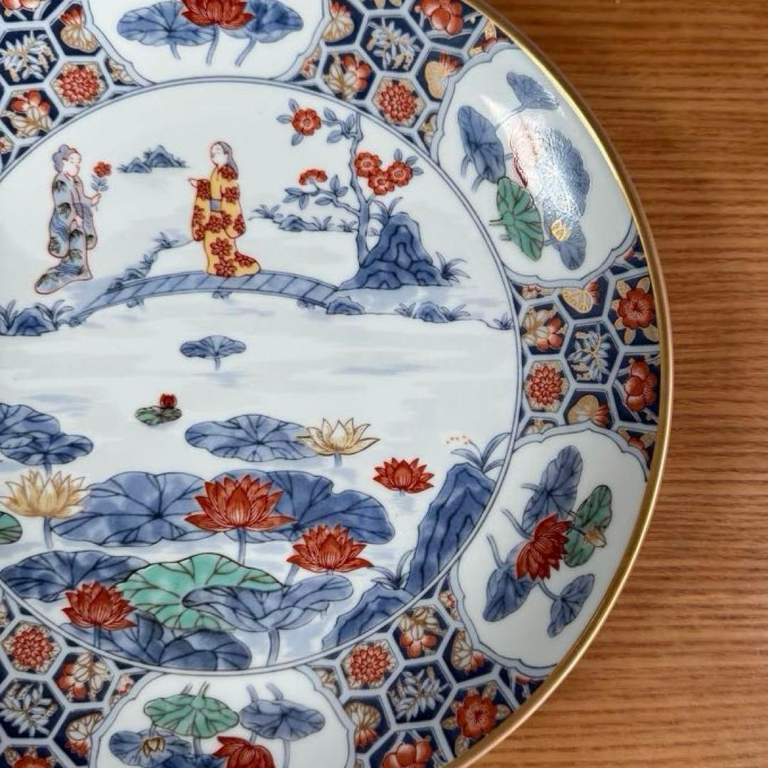 有田焼 香蘭社 フランクリン・ポーセリン 限定版絵皿 花の宴の内 2枚セット☆