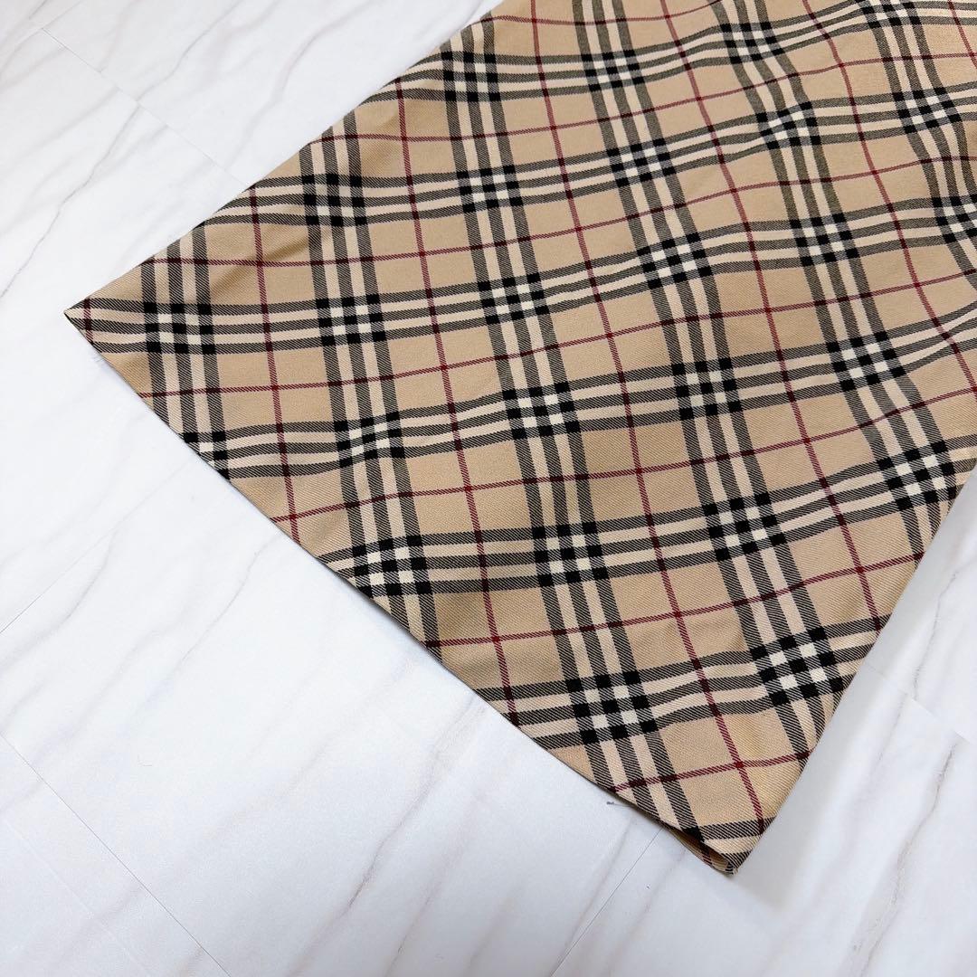 バーバリーブルーレーベル ワンピース ホースロゴ刺繍 ノバチェック 38 Y2K