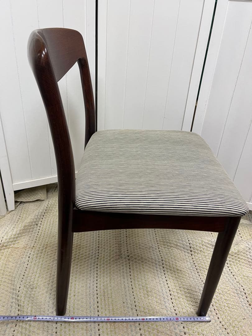 送料込み！日進木工　ダイニングチェア　無垢材　ビンテージ　モダン　レトロ　北欧風