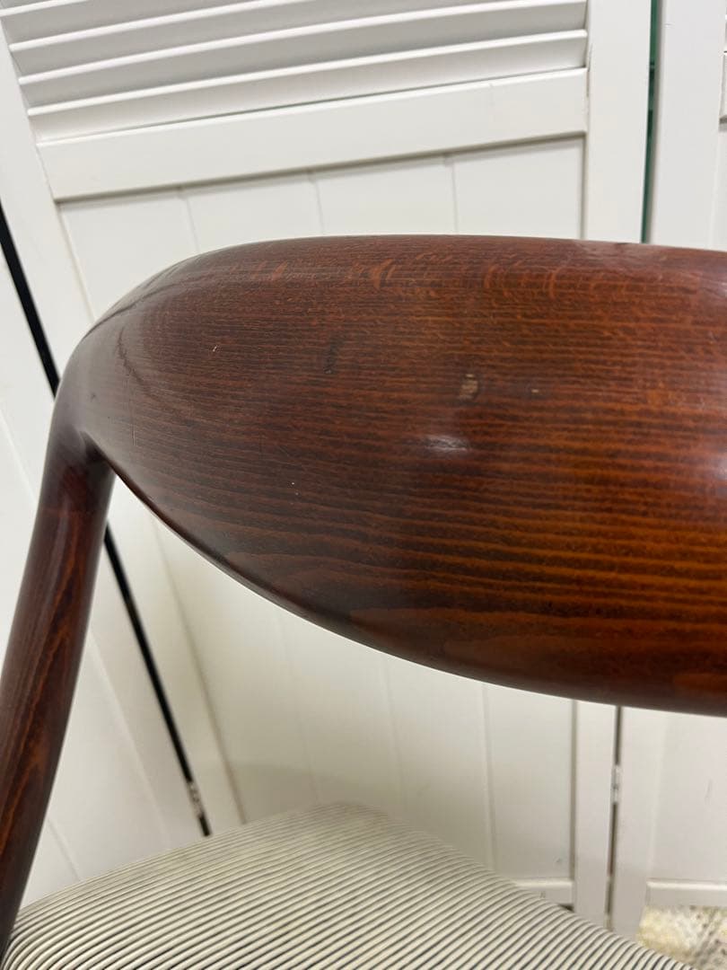 送料込み！日進木工　ダイニングチェア　無垢材　ビンテージ　モダン　レトロ　北欧風