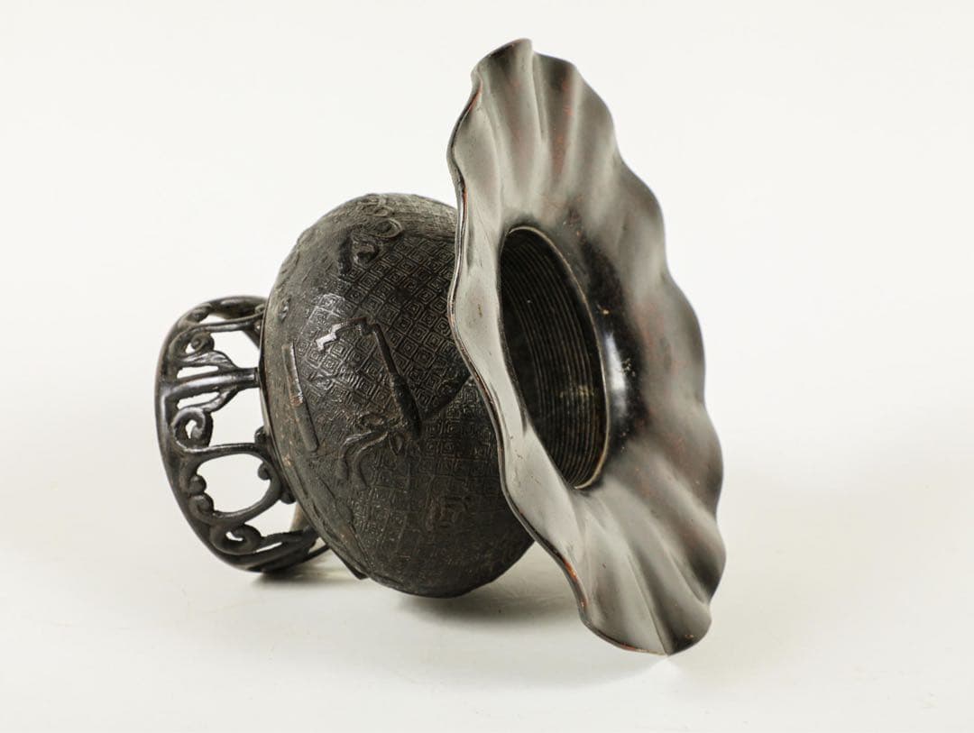 時代物 古美術 古銅花器 オブジェ　置物