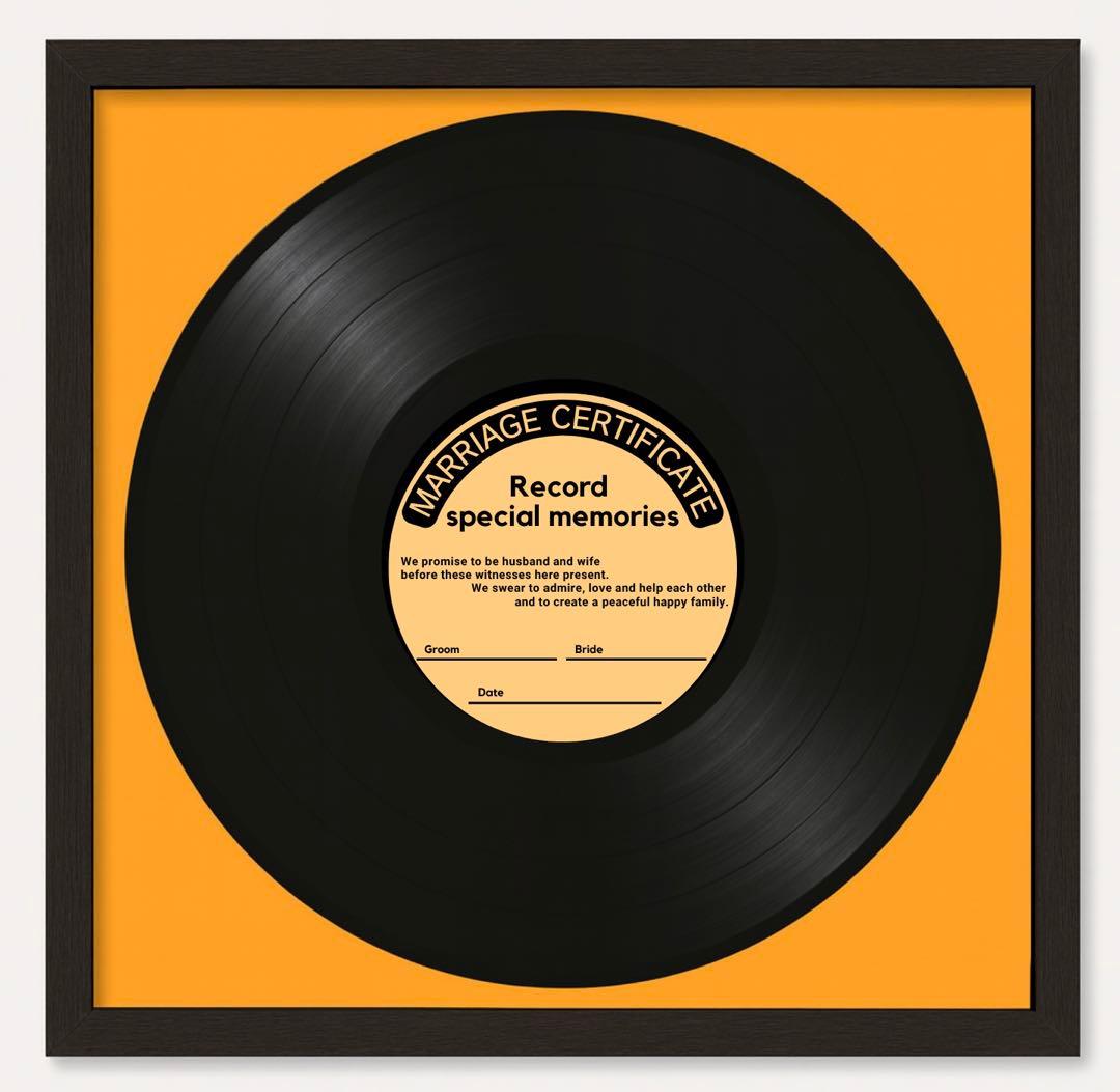 【はな様】レコード結婚証明書