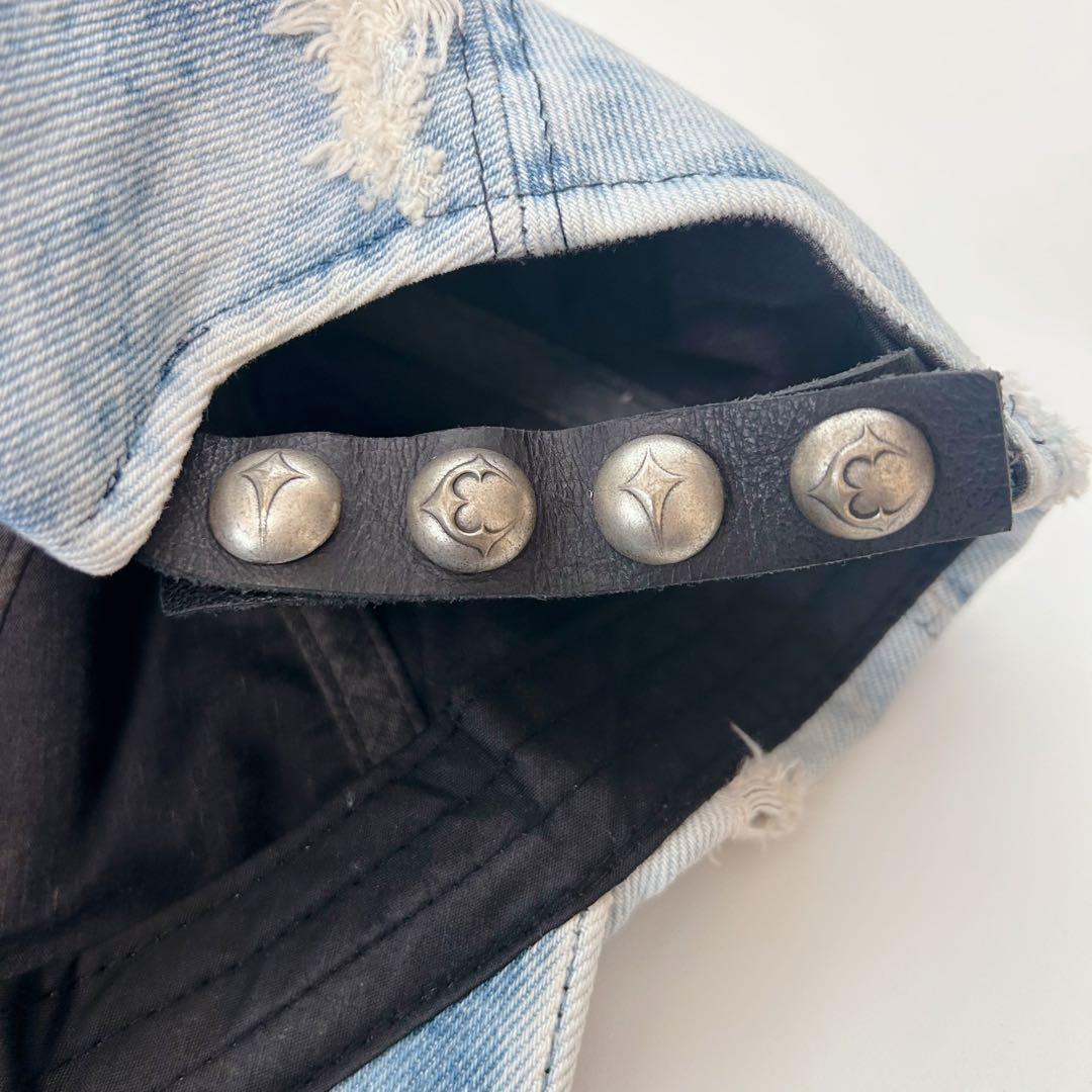 【希少】thug club サグクラブ LIFE CAP キャップ デニム 銃弾