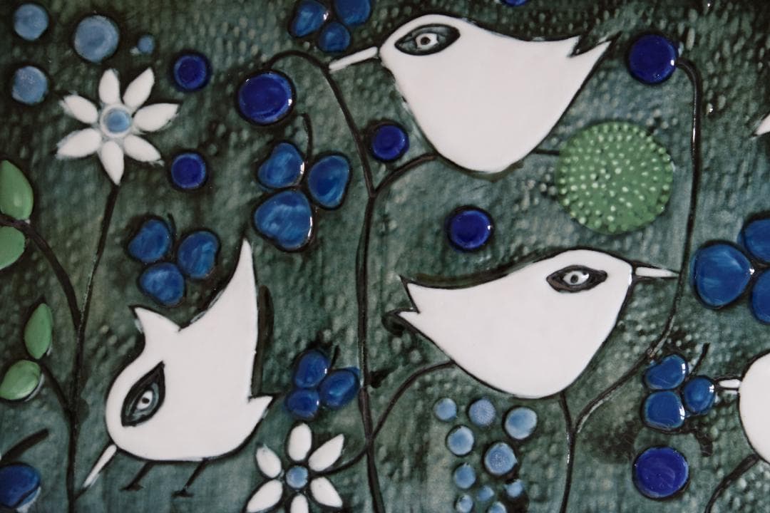 ロールストランド/シルヴィア・レウショヴィウス/陶板/プレート/リサラーソン